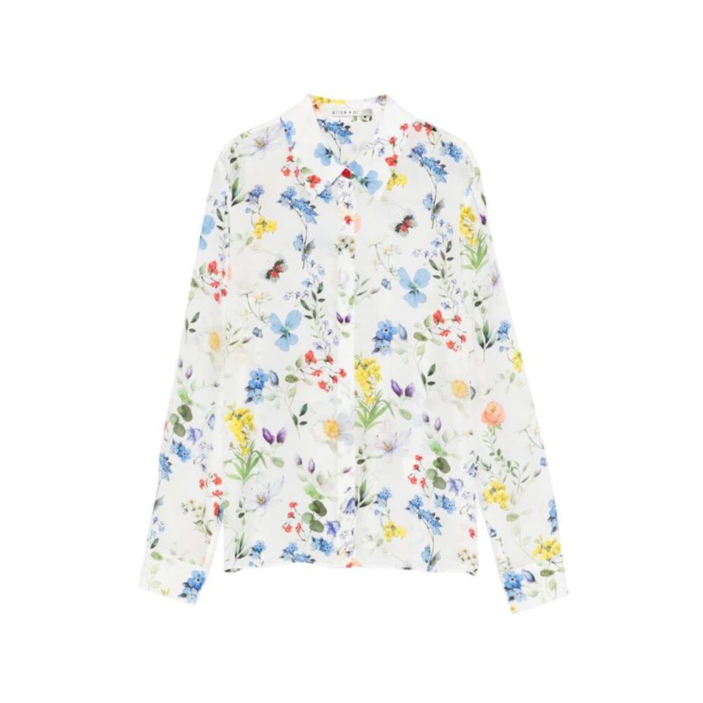 Alice+Olivia Women Willa Printed Blouse